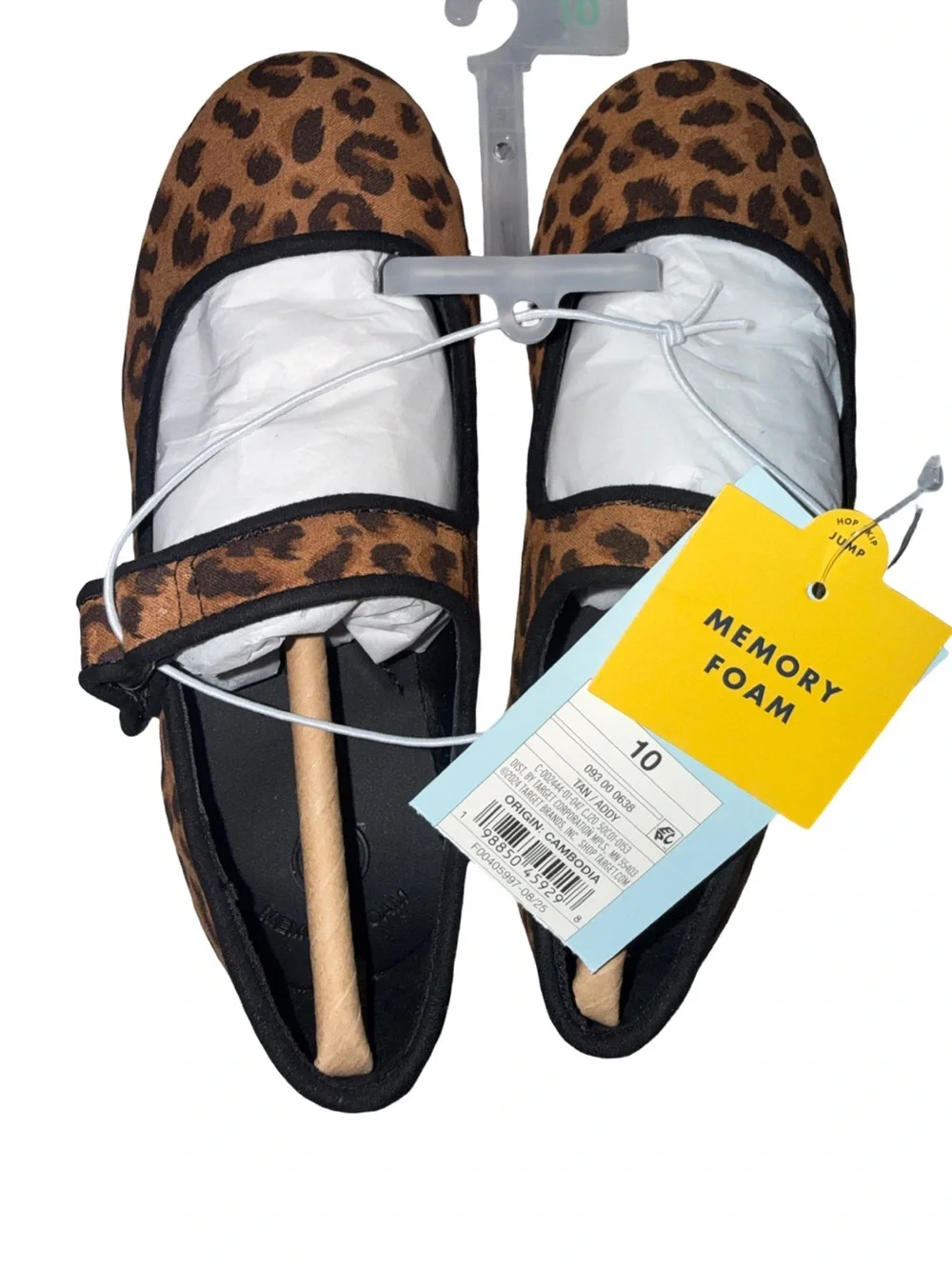 Toddler Addy Ballet Flats Cat & Jack Adjustable Hook & Loop Strap 5T or 10T NWT
